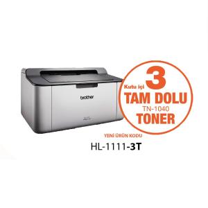 Lazerjet 3 Tam Dolu Tonerli A4 USB Mono Lazer Yazıcı HL-1111-3T