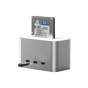 3 PORT USB 3.0 + SATA 2.5" + 3.5 USB HUB GÜMÜŞ CDG-DOC-303