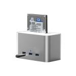 3 PORT USB 3.0 + SATA 2.5" + 3.5 USB HUB GÜMÜŞ CDG-DOC-303