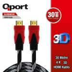 ALTIN UÇLU 30M HDMI KABLO Q-HDMI30