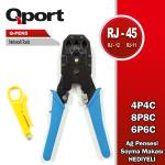 (Q-PEN5) RJ45/RJ11/RJ12 KABLO SIKMA PENSESİ + KABLO SIYIRICI