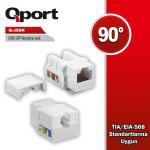 CAT6 90 DERECE KEYSTONE JACK Q-J90K