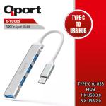 Q-TUC05 TYPE-C TO 4 PORT METAL USB ÇOKLAYICI