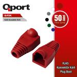 Q-P5K 50 ADET RJ45 KIRMIZI KONNEKTOR KILIFI