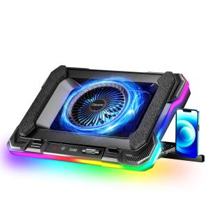 GT100 1xFAN 2xUSB 7xYÜKSEKLİK 13" 17" GAMİNG NOTEBOOK SOĞUTUCU SİYAH