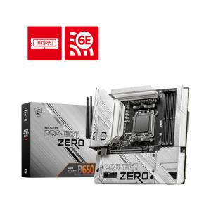 B650M Project Zero AM5 Soket DDR5 7600 (OC) MHz mATX Anakart