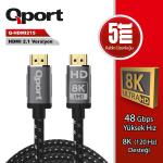 ALTIN UÇLU 5M 8K HDMI2.1 KABLO Q-HDMI215
