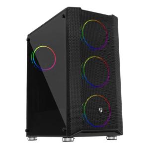 FRISBY FC-9405G 750W 80+ 4X120MM DOUBLE SLIM RING RGB FAN USB3.0 GAMING SİYAH KASA