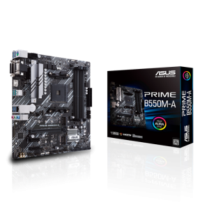 ASUS PRIME B550M-A DDR4 4600MHZ 1XVGA 1XHDMI 1XDVI 2XM.2 USB 3.2 MATX AM4 (AMD AM4 5000/4000 G/3000 SERİSİ İLE UYUMLU)