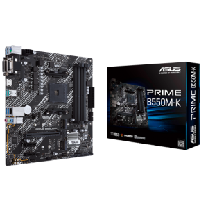 ASUS PRIME B550M-K DDR4 4600MHZ 1XVGA 1XHDMI 1XDVI 2XM.2 USB 3.2 MATX AM4 (AMD AM4 5000/4000 G/3000 SERİSİ İLE UYUMLU)