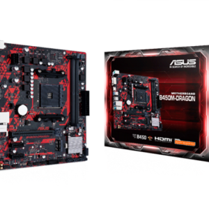 ASUS B450M-DRAGON DDR4 4400MHZ 1XHDMI 1XDVI 1XM.2 USB 3.1 MATX AM4 (2. VE 1.NESİL İŞLEMCİ UYUMLU)