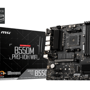 MSI B550M PRO-VDH WIFI DDR4 4400MHZ 1XVGA 1XHDMI 1XDP 2XM.2 USB 3.2 MATX AM4 (AMD 5000 VE 3000 SERİSİ İŞLEMCİ UYUMLU)