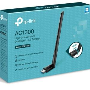 TP-LINK ARCHER T3U PLUS 1300MBPS KABLOSUZ DUAL BAND USB ADAPTOR