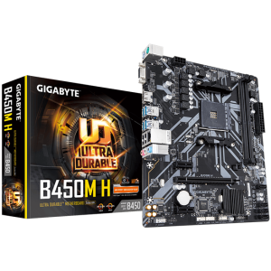 GIGABYTE B450M H DDR4 3600MHZ 1XVGA 1XHDMI 1XM.2 USB 3.1 MATX AM4