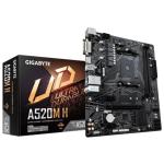 GIGABYTE A520M H DDR4 5100MHZ 1XHDMI 1XDVI 1XM.2 USB 3.2 MATX AM4