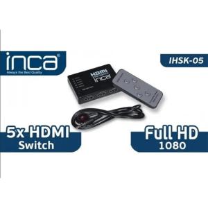 INCA IHSK-05 5 GİRİŞ 1 ÇIKIŞ UZAK. KUM..HDMI SWITC