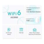 TP-LINK DECO X50 AX3000 MESH EV WI-FI 6 SİSTEMİ (ÜÇLÜ)