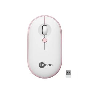 LENOVO LECOO USB OPTİK KABLOSUZ MOUSE BEYAZ-PEMBE WS212-BP